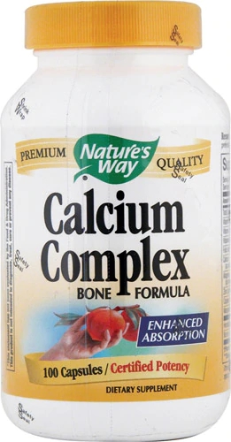 Nature's Way Calcium Complex Bone Formula 100 Cápsulas - Suporte para Ossos Fortes