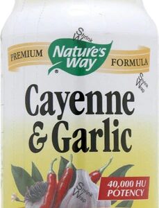 Nature's Way Cúrcuma e Alho 1060mg - 100 Cápsulas Veganas