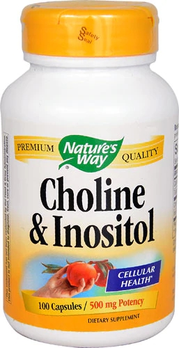 Nature's Way Colina & Inositol - 100 Cápsulas - Suporte Cognitivo e Bem-Estar
