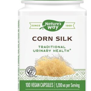 Nature's Way Corn Silk - Milho Sedoso 1200mg - 100 Cápsulas Veganas - Suporte Urinário
