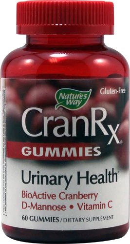 Nature's Way CranRX® Gummies - 60 Gomas Sabor Cranberry para Saúde do Trato Urinário
