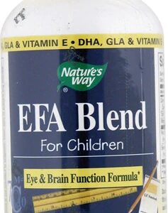 Nature's Way EFA Blend para Crianças - 120 Softgels: Óleo de Peixe e Prímula para o Desenvolvimento Infantil