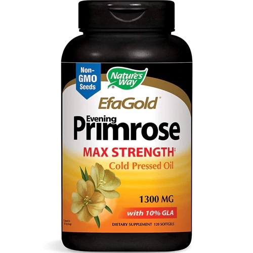 Nature's Way EFAGold Óleo de Prímula Max Strength - 1300 mg - 120 Cápsulas Softgel