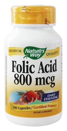 Nature's Way Folate -- 800 mcg DFE - 100 Capsules