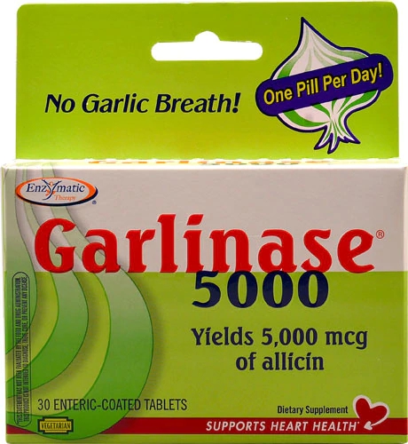 Nature's Way Garlinase 5000 - 30 Comprimidos Revestidos Entéricos