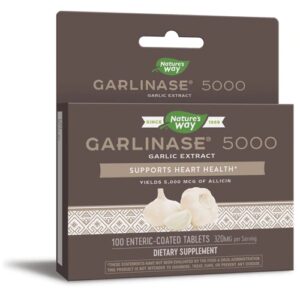 Comprar nature's way garlinase® 5000 garlic extract -- 320 mg - 100 enteric-coated table preço no brasil garlic herbs & botanicals just garlic suplementos em oferta suplemento importado loja 49 online promoção -