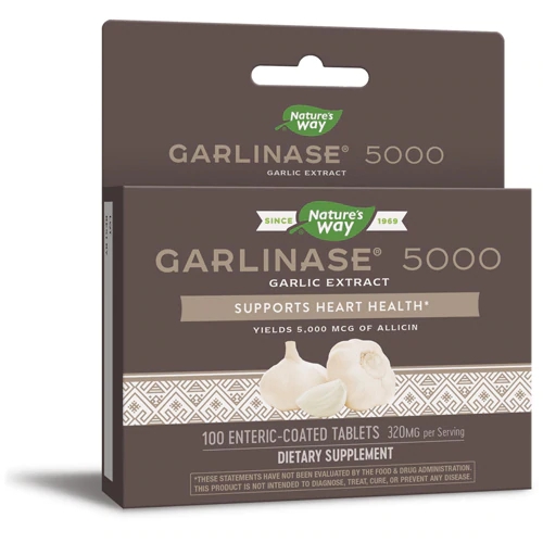 Nature's Way Garlinase 5000 Extrato de Alho 320 mg - 100 Comprimidos Revestidos Entéricos