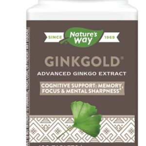 Nature's Way Ginkgold® 100 Comprimidos - Suplemento de Ginkgo Biloba