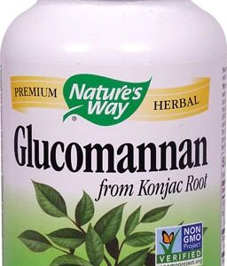 Nature's Way Glucomannan 665mg - 100 Cápsulas Vegetarianas - Suporte ao Controle de Peso e Digestão