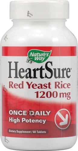 Nature's Way HeartSure® Arroz de Levedura Vermelha 60 Comprimidos para Saúde Cardiovascular