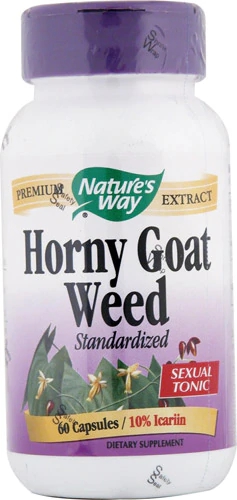 Horny Goat Weed Nature's Way Padronizado 60 Cápsulas - Energia e Bem-Estar Natural