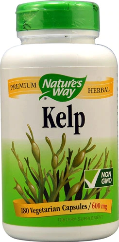 Nature's Way Kelp -- 600 mg - 180 Vegan Capsules