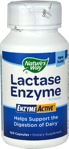Nature's Way Lactase Enzyme Formula - 100 Cápsulas: Alívio da Intolerância à Lactose