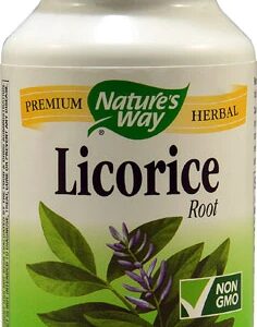 Nature's Way Raiz de Alcaçuz - 450 mg - 100 Cápsulas Vegetarianas