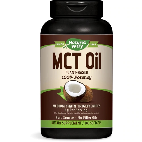 Óleo MCT Nature's Way de Coco - 180 Cápsulas Gelatinosas