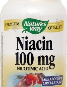 Nature's Way Niacina 100mg - 100 Cápsulas: Saúde do Coração e Bem-Estar
