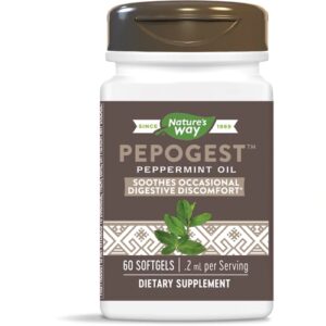Comprar nature's way pepogest® peppermint oil -- 60 softgels preço no brasil digestion digestive health herbs & botanicals suplementos em oferta suplemento importado loja 37 online promoção -