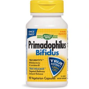 Nature's Way Primadophilus Bifidus 5 Bilhões CFU - 90 Cápsulas Vegetarianas