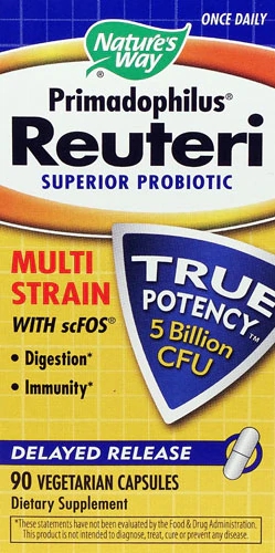 Nature's Way Primadophilus Reuteri 5 Bilhões UFC - 90 Cápsulas Vegetais