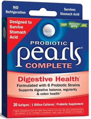 Nature's Way Probiotic Pearls Complete - 30 Cápsulas Gelatinosas com 1 Bilhão de UFC