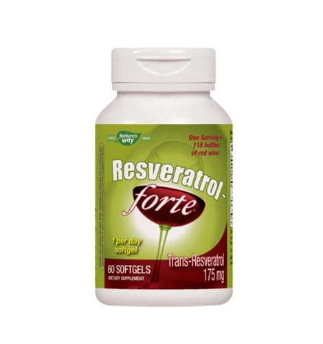 Nature's Way Resveratrol-Forte 60 Cápsulas Softgel - Poder Antioxidante para Sua Saúde