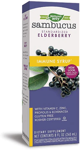 Nature's Way Sambucus Imune Xarope 120ml - Suporte Imunológico com Sabugueiro e Vitamina C