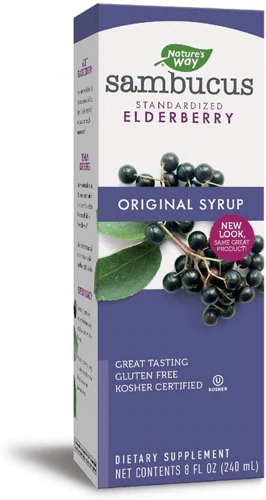 Nature's Way Sambucus Xarope Original - 237ml | Extrato de Sabugueiro Rico em Antioxidantes