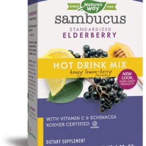 Nature's Way Sambucus Bebida Quente Mel Limão-Frutas Vermelhas - 10 Sachês