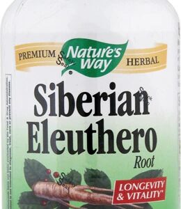 Nature's Way Siberian Eleuthero Root - 180 Cápsulas | Adaptógeno Natural