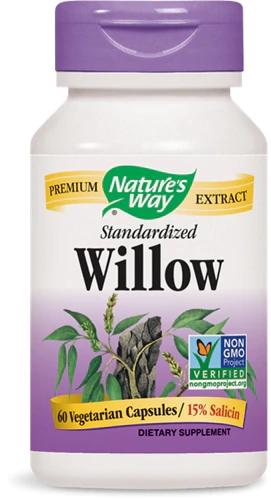 Nature's Way Salgueiro Branco Padronizado 60 Cápsulas Vegetarianas - Alívio Natural