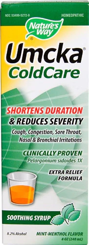 Xarope Nature's Way Umcka ColdCare Mentol 237ml para Gripe e Resfriado