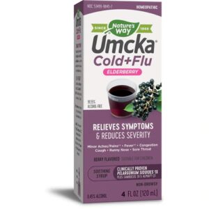 Nature's Way Umcka® Extrato de Sabugueiro para Resfriado e Gripe Sabor Frutas Vermelhas - 118ml