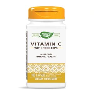 Nature's Way Vitamina C com Rosa Mosqueta - 1000mg, 100 Cápsulas