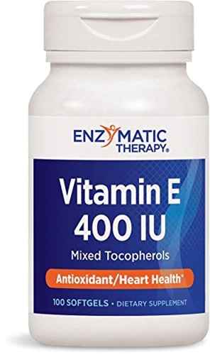 Nature's Way Vitamina E Mix de Tocoferóis - 400 UI - 100 Cápsulas Gelatinosas