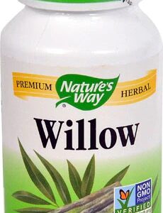 Nature's Way Willow Bark 400mg - 100 Cápsulas Vegetarianas - Alívio Natural