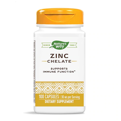 Nature's Way Zinco Quelato 30mg - 100 Cápsulas Essenciais para Imunidade e Bem-Estar