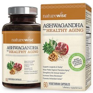 Comprar naturewise ashwagandha for healthy aging -- 60 vegetarian capsules preço no brasil ashwagandha herbs & botanicals mood suplementos em oferta suplemento importado loja 155 online promoção -