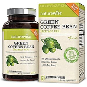 Naturewise Extrato de Grão de Café Verde 60 Cápsulas Vegetarianas | Suplemento para Bem-Estar
