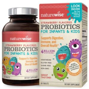 Comprar naturewise probiotics for infants & kids strawberry -- 4 - 60 tablets preço no brasil acidophilus probiotics suplementos em oferta vitamins & supplements suplemento importado loja 63 online promoção -