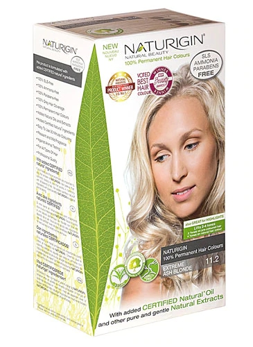 Tinta Permanente Naturigin Extreme Ash Blonde 11.2 - 110ml - Loiro Acinzentado Intenso