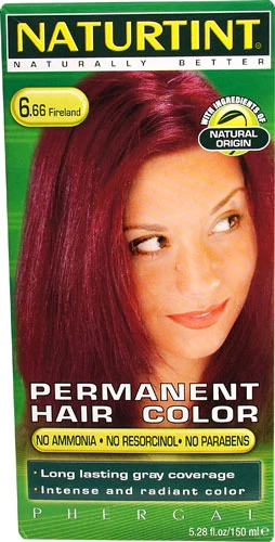 Naturtint Tintura Permanente 6.66 Fireland 156ml Cor Vibrante e Duradoura