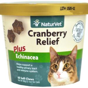 Comprar naturvet cranberry relief plus echinacea for cats -- 60 soft chews preço no brasil cat grooming pet health suplementos em oferta suplemento importado loja 89 online promoção -