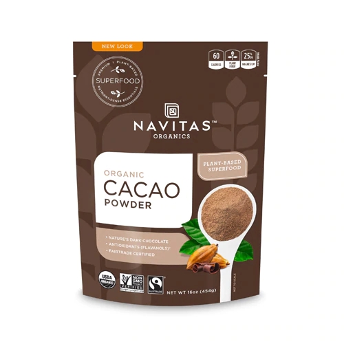 Cacau em Pó Orgânico Navitas Organics - 454g Puro Sabor e Nutrição