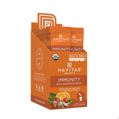 Navitas Organics Immunity Daily Superfood Boost - 15 Sachês para Imunidade