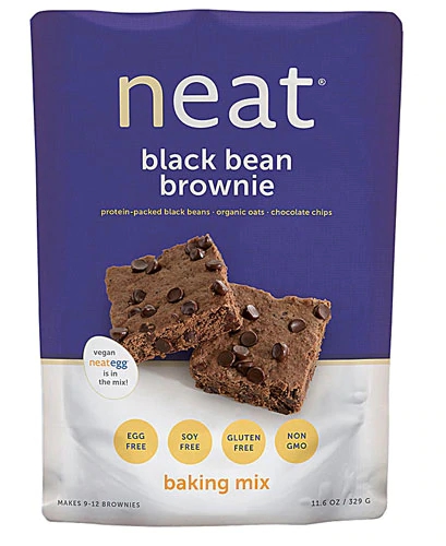 Mistura para Brownie de Feijão Preto Neat Foods - 330g Sabor Chocolate Rico