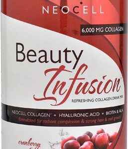 NeoCell Beauty Infusion Colágeno Tipo 1 e 3 Drink Mix Sabor Cranberry 330g