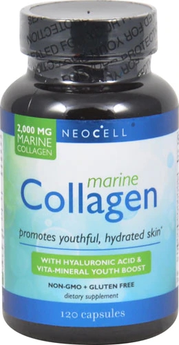 NeoCell Colágeno Marinho Tipo 1 & 3 com Ácido Hialurônico - 120 Cápsulas
