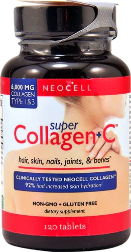 Colágeno Hidrolisado NeoCell Super Collagen Plus C™ - 6000mg - 120 Comprimidos