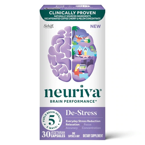 Neuriva De-Stress 30 Cápsulas Vegetarianas - Desempenho Mental e Alívio do Estresse