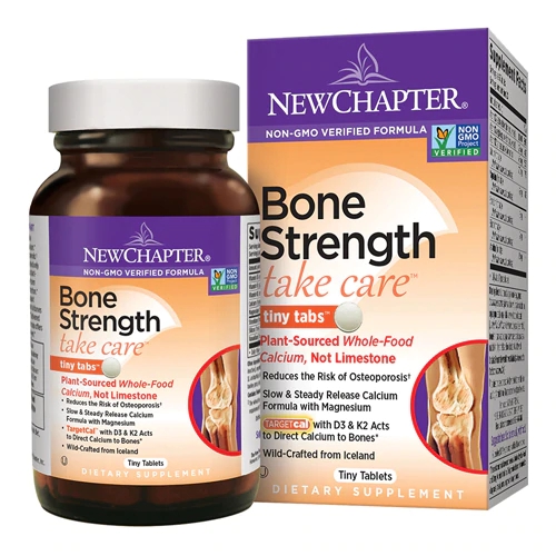 New Chapter Bone Strength Take Care Tiny Tabs 240 Comprimidos - Saúde Óssea Completa
